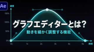 After Effects グラフエディターとは？｜動きの速さや止まり方を細かく調整する機能を初心者向けに解説するサムネイル