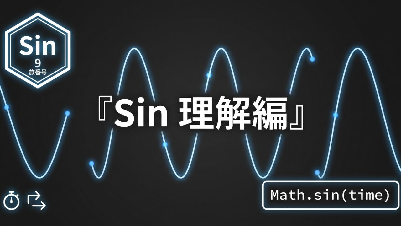 After Effects モーション周期表のSin 理解編｜規則的にくり返す揺れを理解する